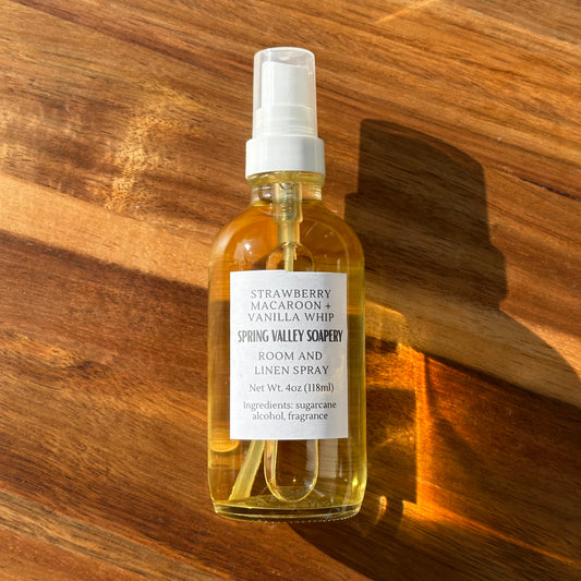 Strawberry Macaroon + Vanilla Whip | Room + Linen Spray