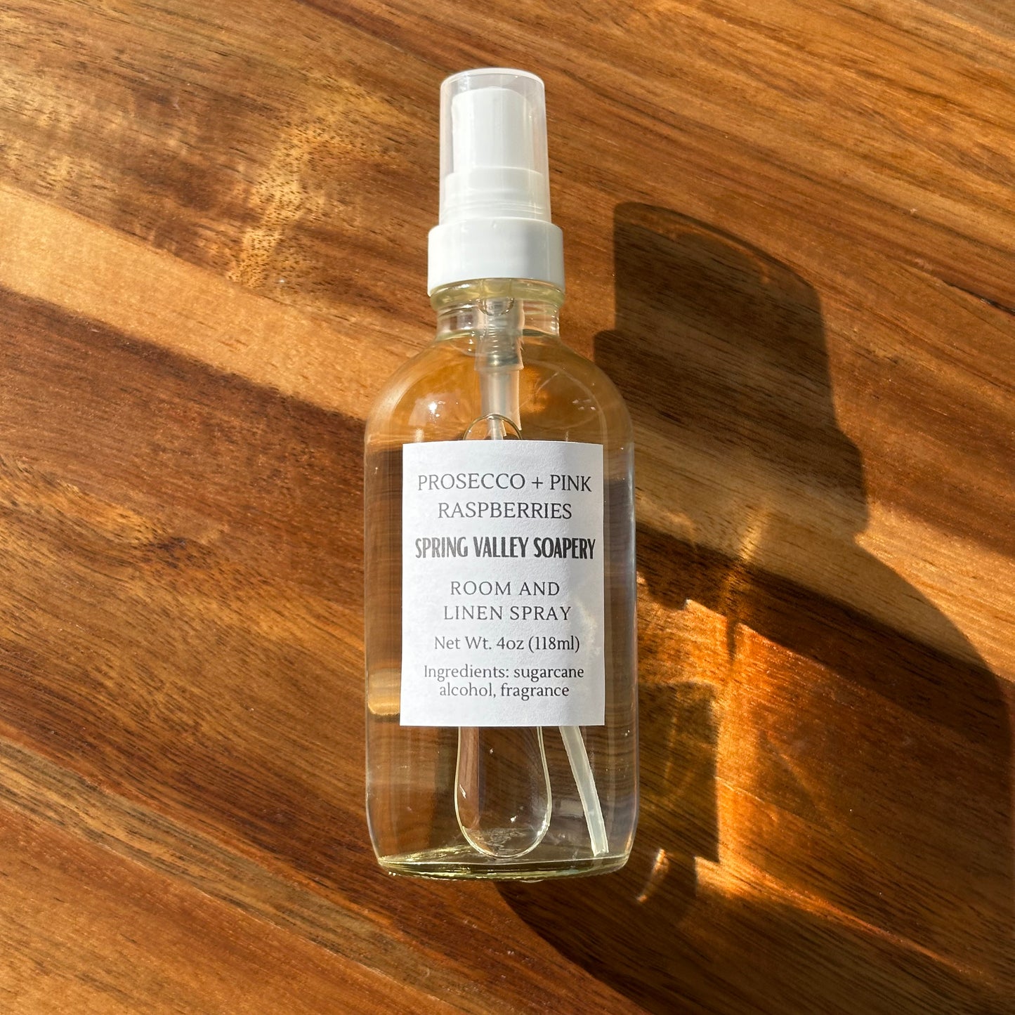 Pink Prosecco + Raspberries | Room + Linen Spray